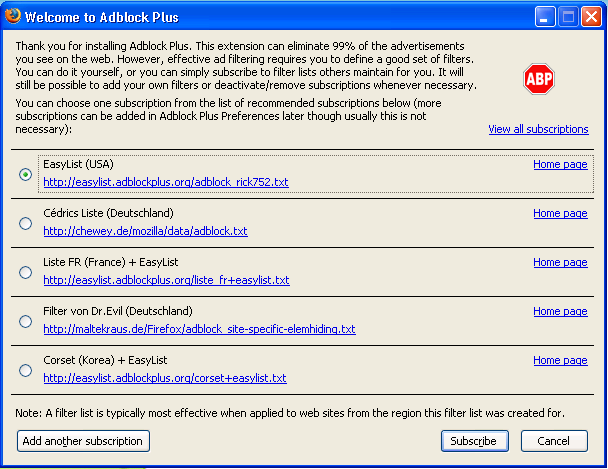 Adblock Plus 1.3.9